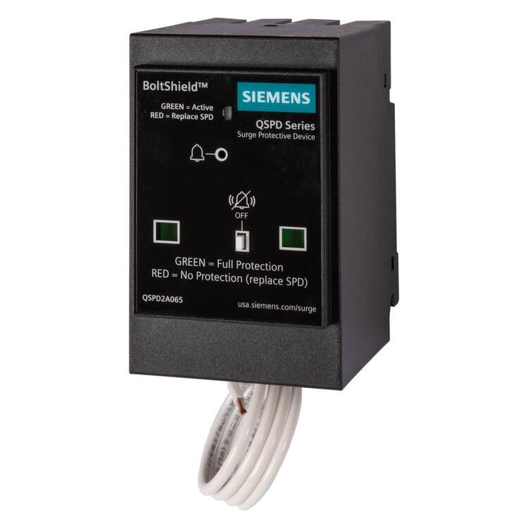 Siemens BoltShield QSPD 65kA, 2-Pole, Single Phase, Type-1 Plug-In Surge Protection Device