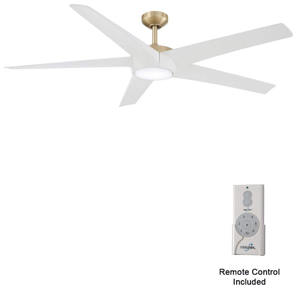 Skymaster 65 in. Indoor Soft Brass Windmill Ceiling Fan with Warm White Integrated LED with Remote Included price history on PriceWatchPro