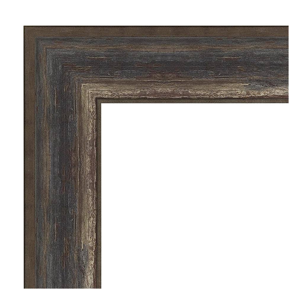 Alta Rustic Char Distressed Black Polystyrene Wall Frame 25" x 21"