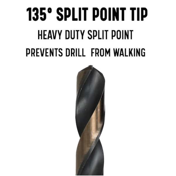 HARFINGTON 10pcs 1/4" Hex Shank Drill Bit 3/32" Gold Oxide M35 - View #8