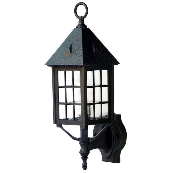 Acclaim Lighting Outer Banks Collection 1-Light Matte Black Outdoor Wall Lantern Sconce