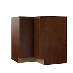 Designer Series Soleste Assembled 33x34.5x20.25 in. Lazy Susan Corner Base Kitchen Cabinet in Spice