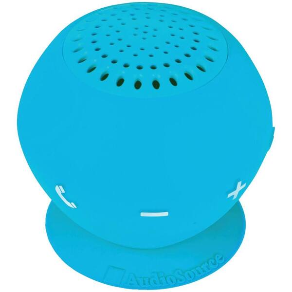 AudioSource Water-Resistant Bluetooth Speaker (Blue)