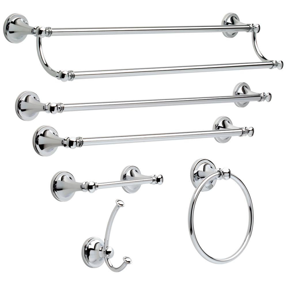 Silverton Polished Chrome 24" Double Towel Bar