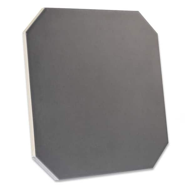 Vaudeville Octagon Antracita 8 in. x 8 in. Porcelain Floor and Wall Tile (10.75 sq. ft. /Case)