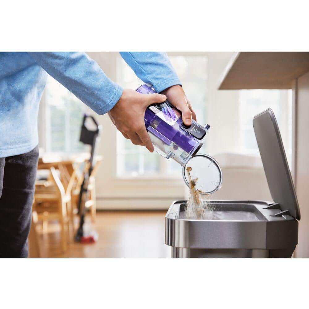 Black Convertible Cordless Stick Vacuum with LED Floor Lights