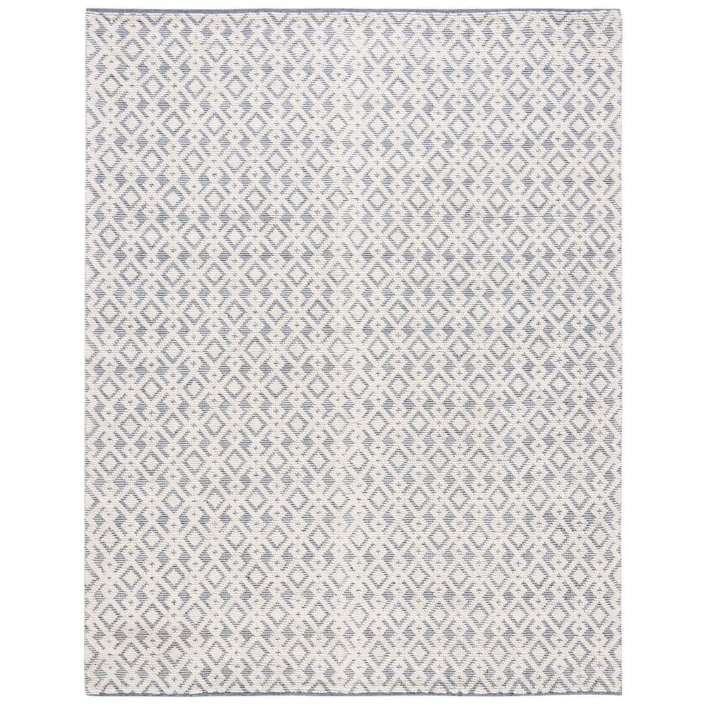 Vermont 9 ft. x 12 ft. Ivory/Blue Geometric Two-Tone Area Rug price history on PriceWatchPro