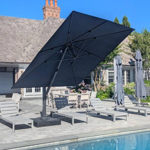 abba patio 10 ft deluxe square offset cantilever patio umbrella Compact Base for comes equipped with a plethora of user Amazon.com : Abba Patio 10-Feet