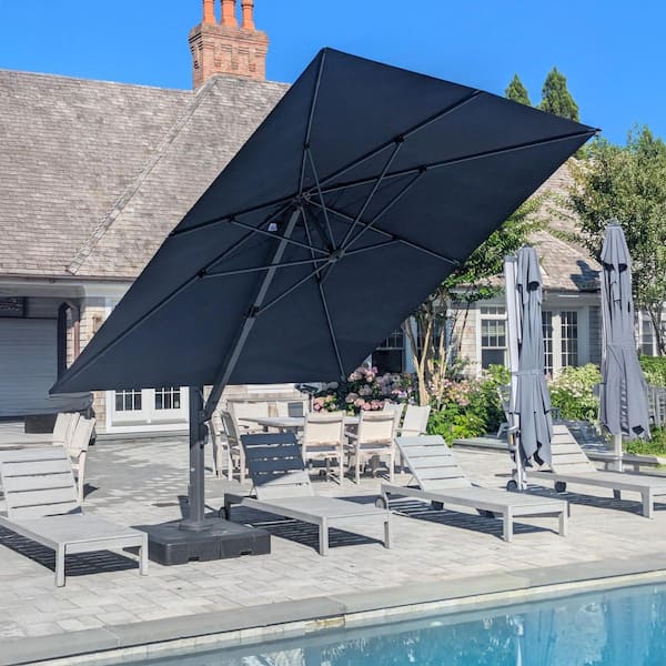 Black - 10 ft. - Patio Umbrellas - The Home Depot Black - 10 ft. - Patio Umbrellas - The Home Depot