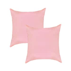 A1HC Waterproof Pink Flare 20 in. x 20 in. Outdoor Throw Pillow Covers Set of 2
