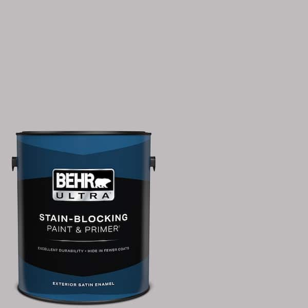 BEHR ULTRA 1 gal. #PPU16-11 Grape Creme Satin Enamel Exterior Paint & Primer