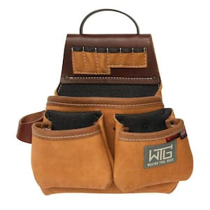 Leather Super Roofer Left Pouch Brown