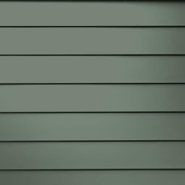 James Hardie Magnolia Home Hardie Plank HZ5 7.25 in. x 144 in. Fiber Cement Smooth Lap Siding Chiseled Green