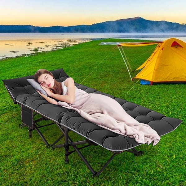 BOZTIY Oversize Folding Camping Cot,XL Sleeping Cot With