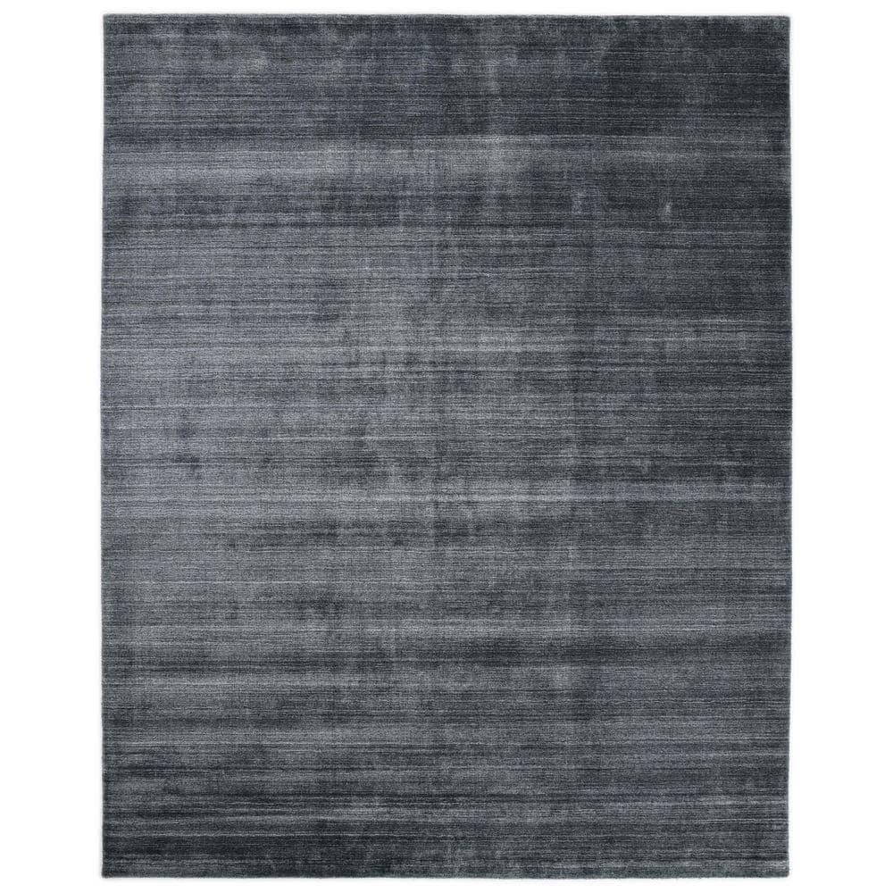 Gray Long Rug Solo Rugs Harbor Contemporary Gray 10 ft. x 14 ft. Area Rug S1107 ...