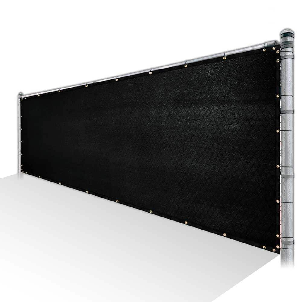 Black Balcony Privacy Screen Fence Cover Fence Covering 80% - Temu