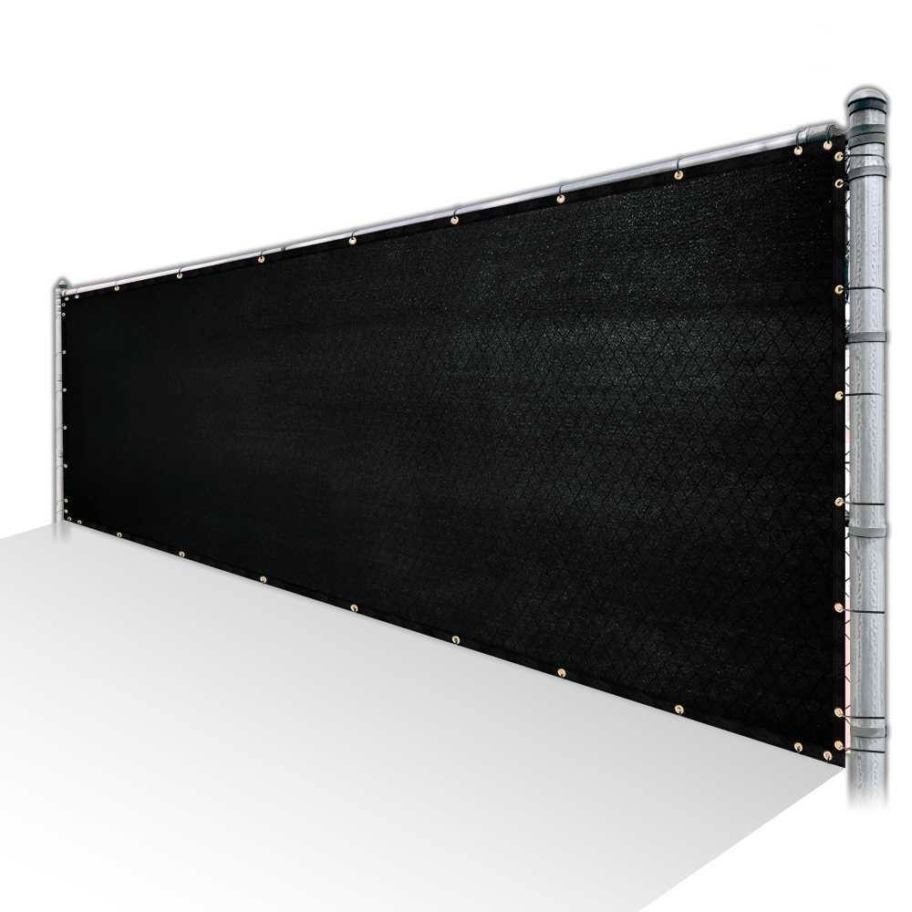8 ft. x 94 ft. Black Privacy Fence Screen HDPE Mesh Windscreen with Reinforced Grommets for Garden Fence (Custom Size) price history on PriceWatchPro