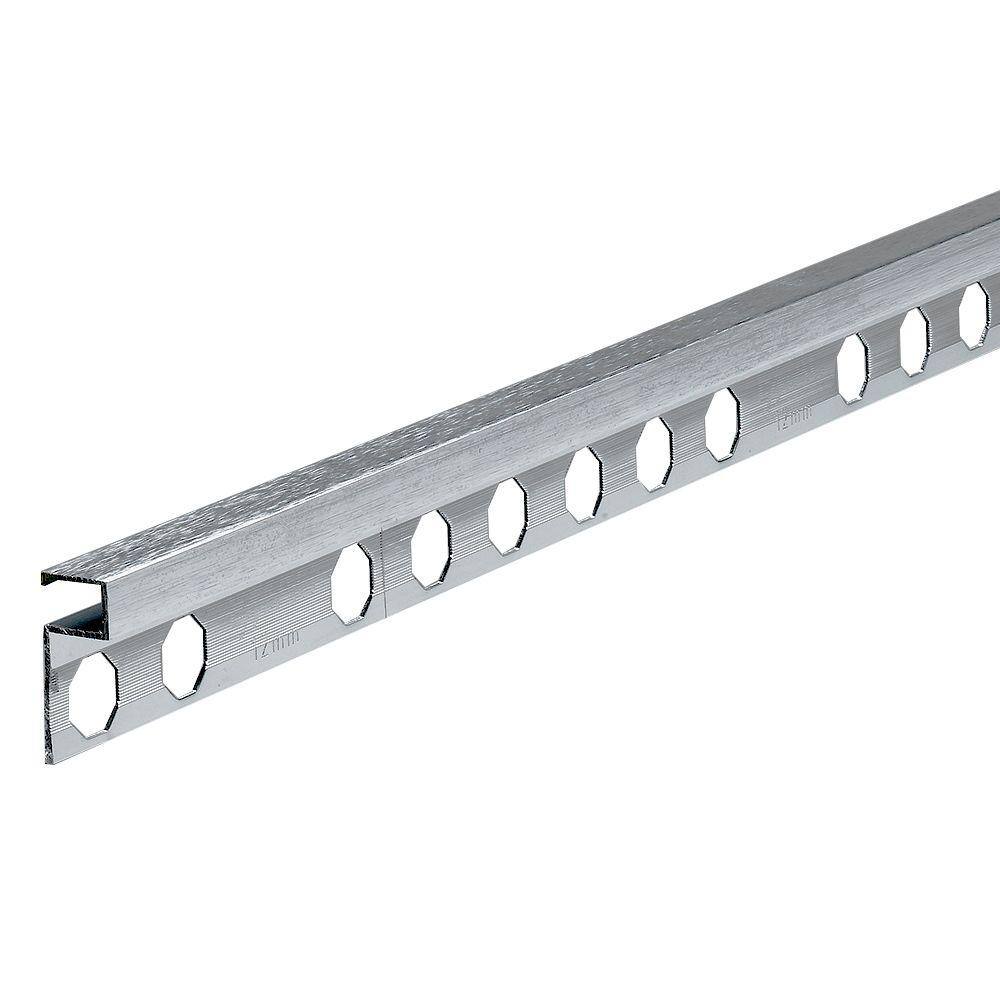 Novolistel 3 Brushed Mirror Bright 3/8 in. x 98-1/2 in. Aluminum Tile Edging Trim price history on PriceWatchPro