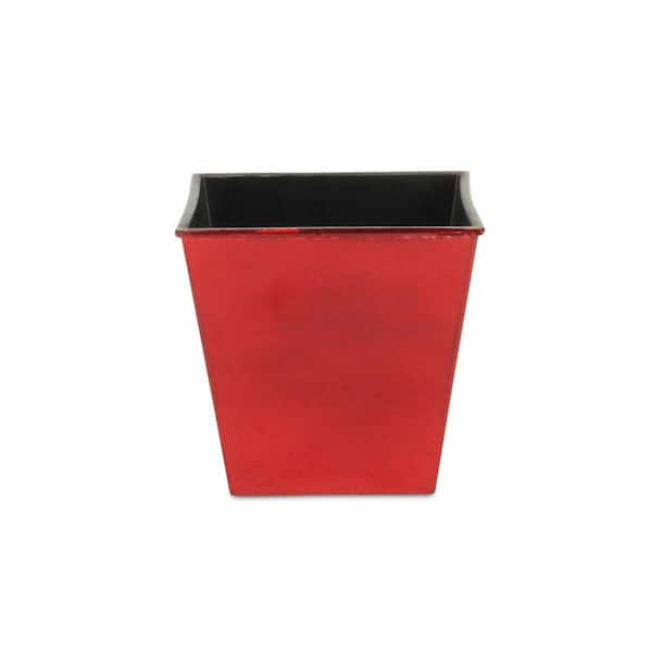 51 Gallon(s) Red Indoor Plastic Square Planter with Weather Resistance (5.25 in. L x 5.25 in. W x 5 in. H) 1-Pack