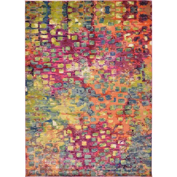 Unique Loom Jardin Ivy Multi 10' 0 x 14' 0 Area Rug