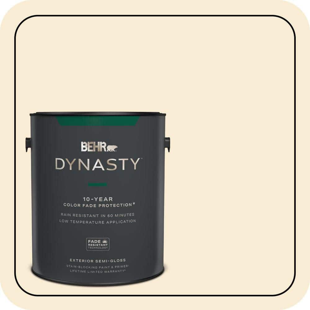 1 gal. #330C-1 Honeysuckle White Semi-Gloss Exterior Stain-Blocking Paint & Primer price history on PriceWatchPro