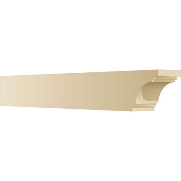 Ekena Millwork Standard Pescadero 5 in. W x 6 in. H x 42 in. D Signature Urethane Rafter Tail Outlooker