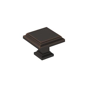 Appoint 1-1/4 in. (32mm) Traditional Oil-Rubbed Bronze Square Cabinet Knob