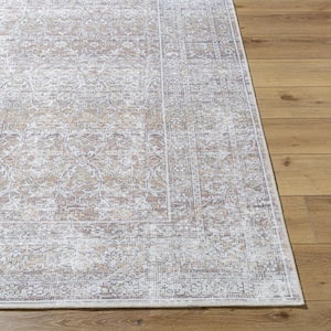Rainier Taupe Traditional 3 ft. x 8 ft. Indoor Area Rug