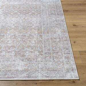 Rainier Taupe Traditional 5 ft. x 7 ft. Indoor Area Rug