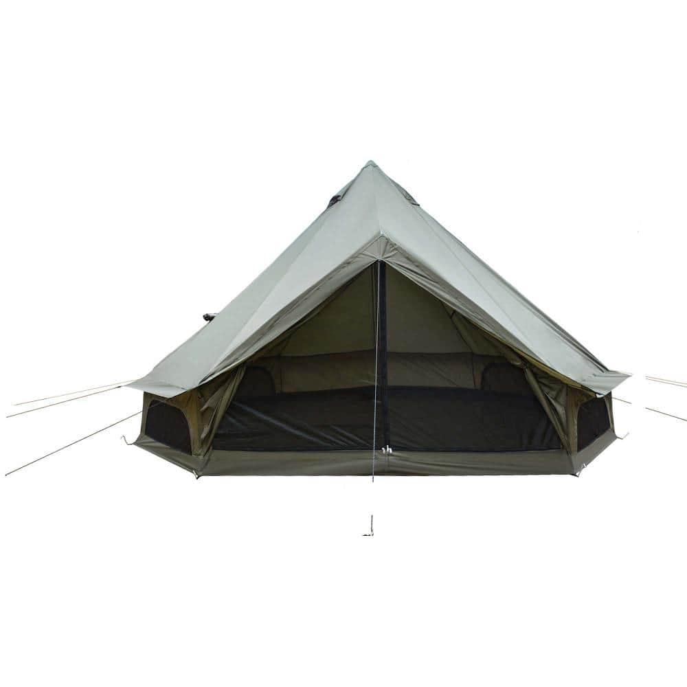 Dark Green Family Camping Tent with Stove Jack, for 4-8 People price history on PriceWatchPro