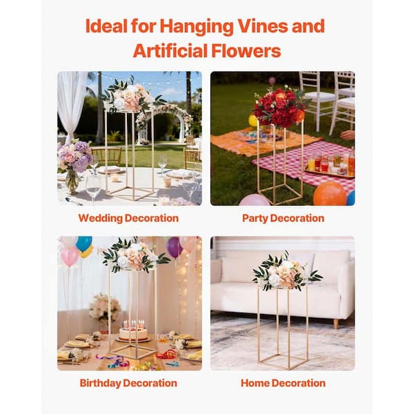 SKYSHALO 10-Piece Wedding Flower Stand, 23.62 in Column Stand