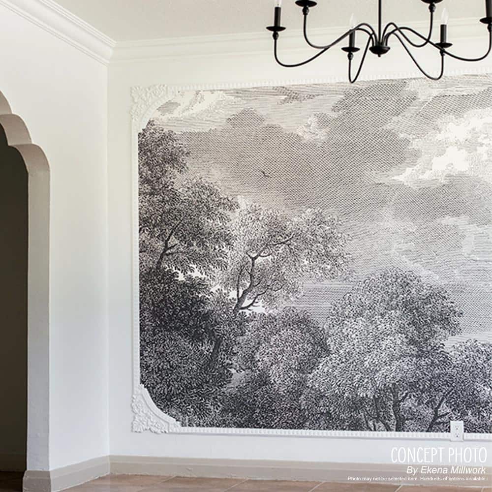 Primed Gray High Density Urethane Classic Panel Moulding