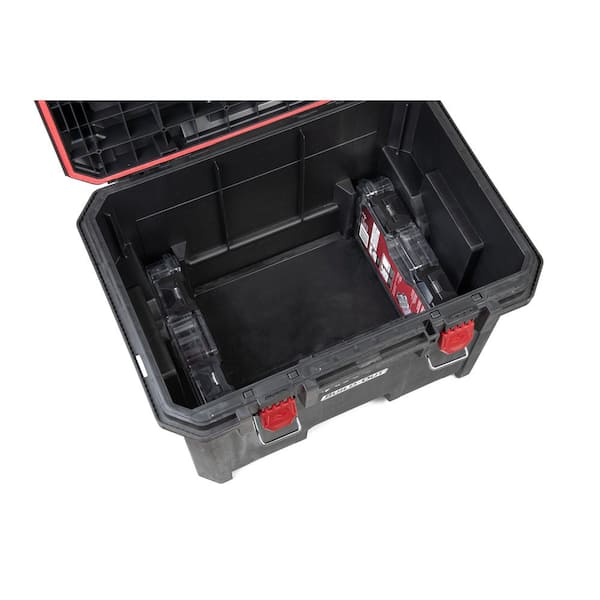  Husky 12 in. 9-Compartment Waterproof Heavy-Duty Storage Bin  Small Parts Organizer : Automotive