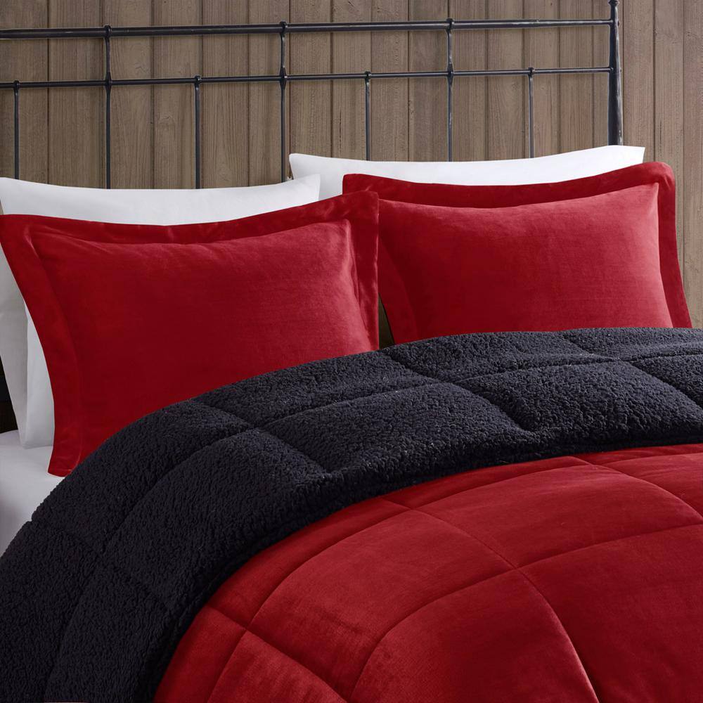 Woolrich Woolrich Alton Plush to Sherpa Down Alternative Comforter Set