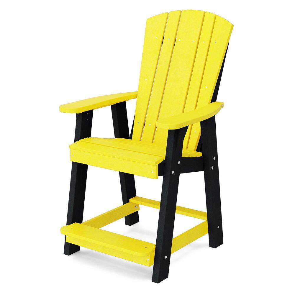 Heritage Lemon Yellow and Black Plastic Outdoor Balcony Chair price history on PriceWatchPro