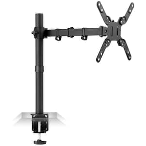 Large Single Monitor Desk Mount with Height Adjustability