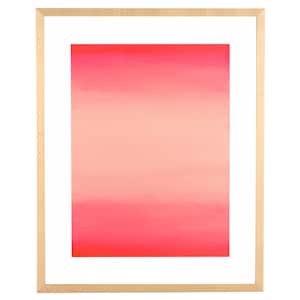 Legally Pink Framed Mixed Media Abstract Wall Art 4 in. x 19 in.