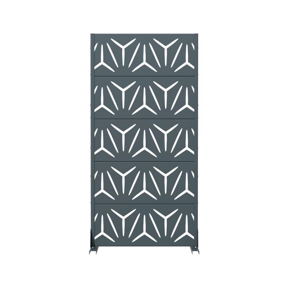"60"" H x 30"" W Cambrian Gray Outdoor Privacy Screens/Divider Fence Metal Partition for Patio and Balcony Decor" price history on PriceWatchPro
