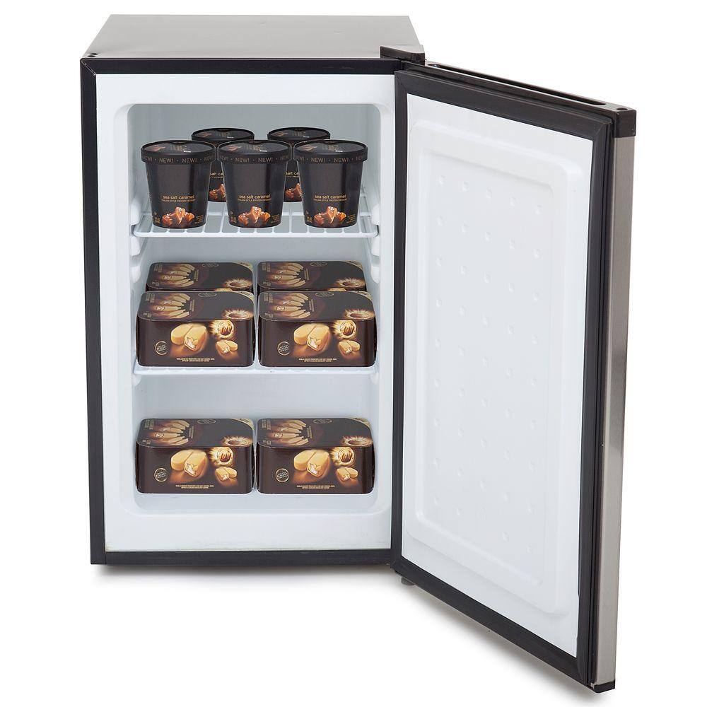 Buy 2.1 cu. ft. Upright Freezer with Lock in Stainless Steel Online at