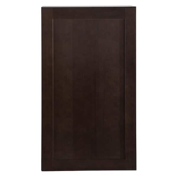 Hampton Bay Edson Shaker Assembled 12x36x12.5 in. Wall Cabinet in Dusk