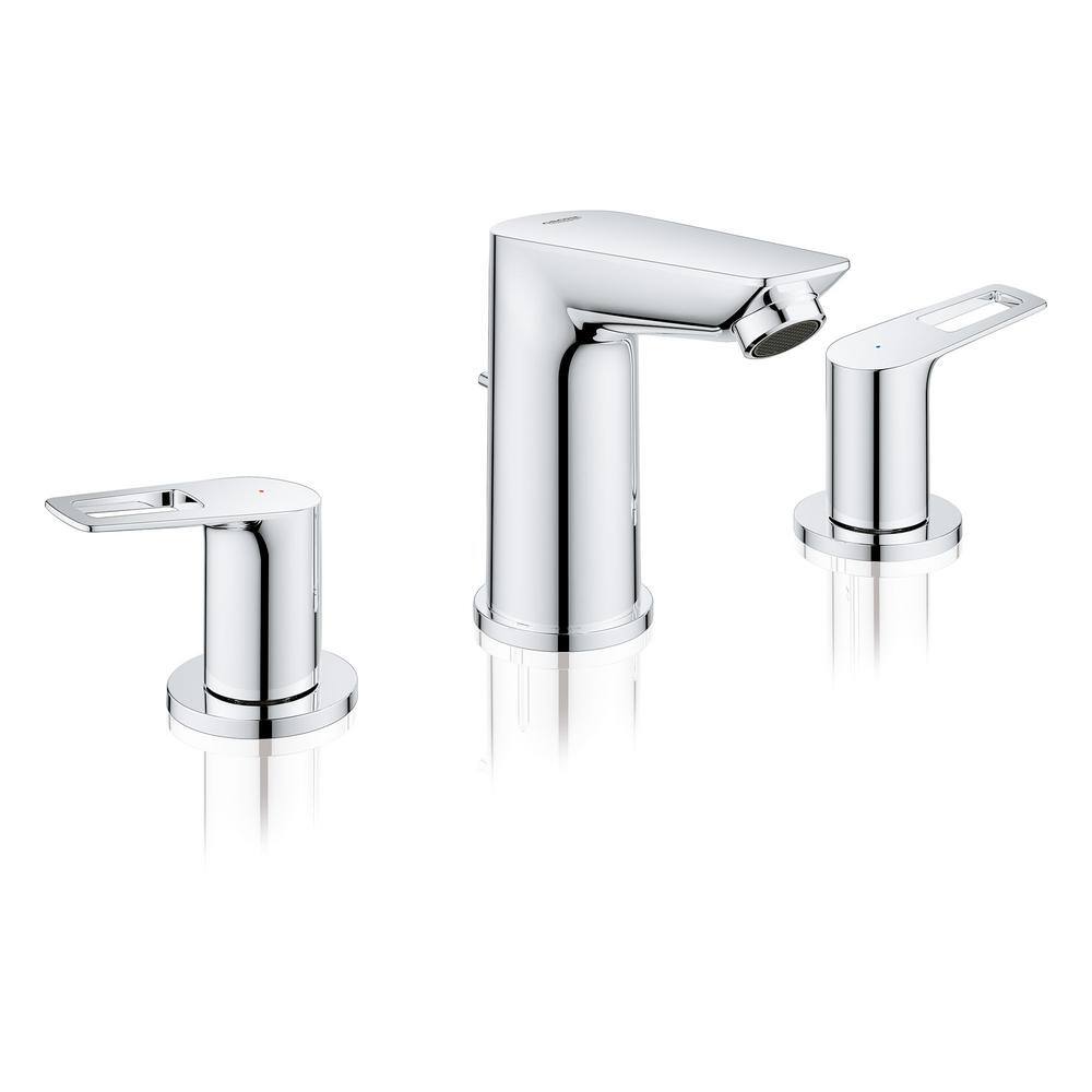 Sleek Cosmopolitan Starlight Chrome Widespread Bathroom Faucet