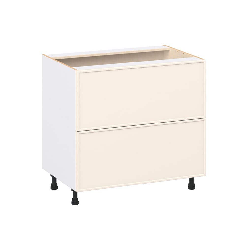 Fairview 36 in. Wx24 in. D x 34.5 in. H Assembled Slim Shaker Drawer Base Kitchen Cabinet in Washed Linen with 2-Drawers price history on PriceWatchPro