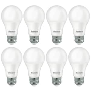 60-Watt Equivalent A19 Dimmable E26 Base LED Light Bulb 3000K in Frost (8-Pack)