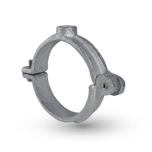 The Plumber's Choice 3/4 in. Hinged Split Ring Pipe Hanger in Galvanized Malleable Iron