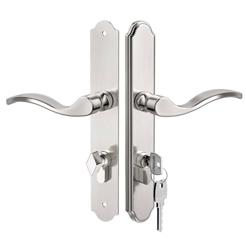 Polished Nicke Lockable Storm Door Handleset with Replaceable Cylinder price history on PriceWatchPro
