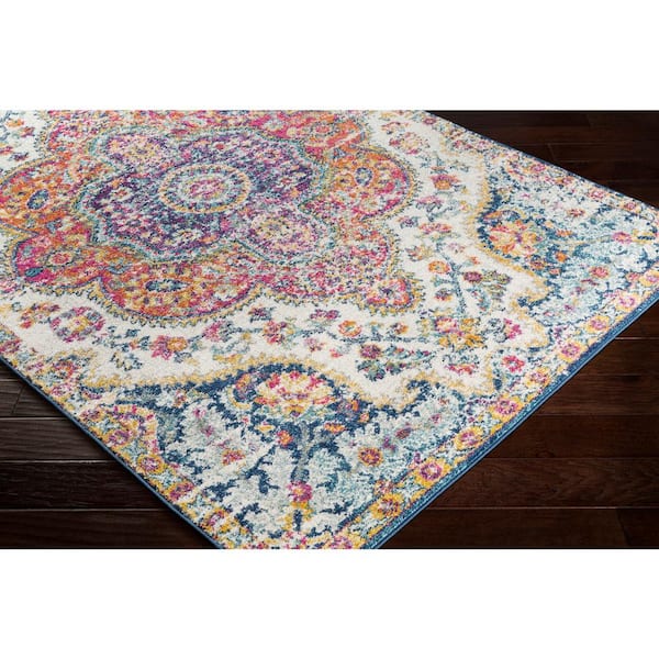 Livabliss Alois Pink/Blue 5 ft. 3 in. x 7 ft. 6 in. Oriental Area