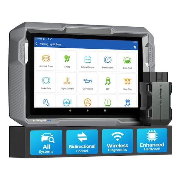 Automotive Diagnostic Tool Wireless OBD2 Scanner Full System Active Test 8 Reset Bluetooth Touchscreen Android