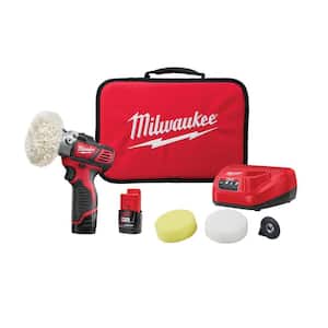 M12 12-Volt Lithium-Ion Cordless Variable Speed Polisher/Sander Kit W/(2) 1.5Ah Battery, Accessories, Charger & Tool Bag