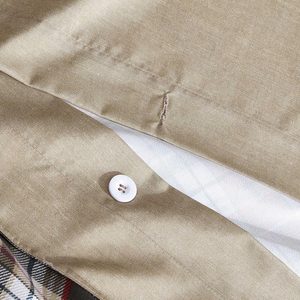 Astoria Plaid Red Microfiber King Duvet Set