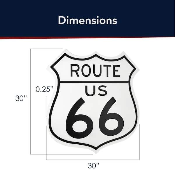 American Art Decor Route 66 Metal Sign 30